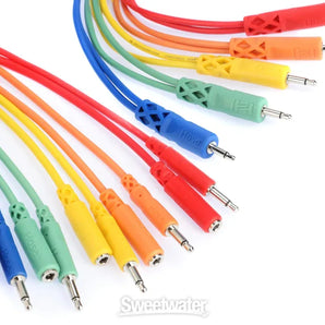 Hosa CMM-500Y-MIX Hopscotch Eurorack Patch Cables - Various Lengths (5-pack)