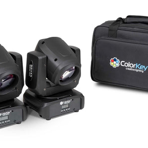 Colorkey CKU-5062, Mover Beam 100 2-Pack Bundle with Carrying Bag