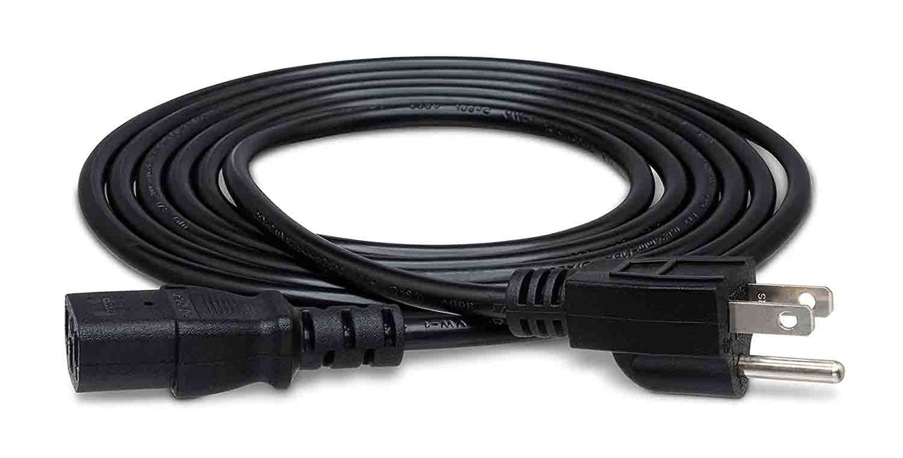 Hosa PWC-141.5, IEC C13 to Nema 5-15P Power Cord - 1.5 Feet