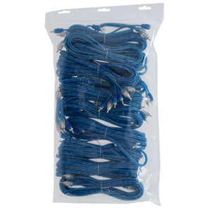 Raptor R2R17-10 RCA 10 Pack 2-Channel R2 Audio Cable - Bulk Series 17 Feet
