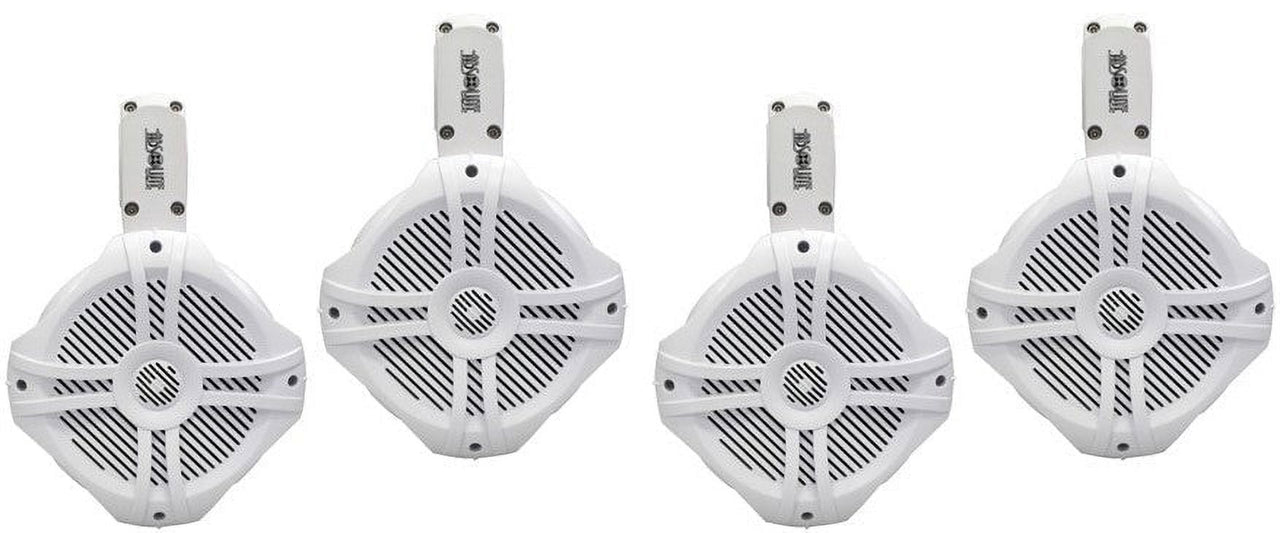 2 Absolute MPS65W Wake Board Speakers<br/>Marine RV 6.5" 200W RMS Wake Tower POD Enclosure Speaker