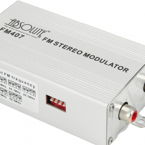 Absolute FM407 Wireless FM Stereo Modulator with 8 Frequency Setting