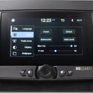 MB Quart GMR-7V1.2 2-zone marine digital media receiver with wireless CarPlay®