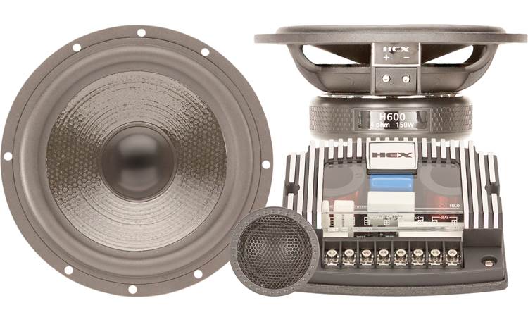 Diamond Audio H600S HEX Series 6.75” 2-Way Component Set w/Silk Dome Tweeter