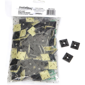 Install Bay IBR-CTM34 3/4" Adhesive-backed Cable Tie Mounts