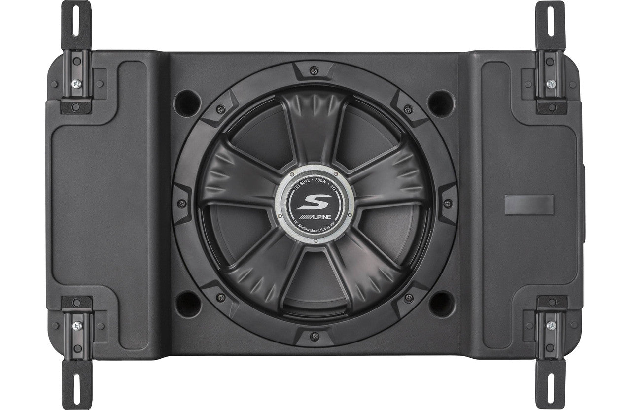 Alpine SS-SB10 Single 10” S-Series Shallow Preloaded Subwoofer Enclosure