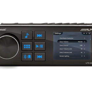 Alpine UTE-MN801 2.8" Single DIN Digital Media Marine Receiver Bluetooth (NMEA 2000)