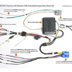 iDatalink Maestro A2B-AR-FO4 Amplifier Harness