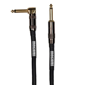 Mogami PLATINUM GUITAR-40R Straight to Right Angle Instrument Cable - 40FT