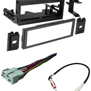GMK345 Dash Kit Fit Select 1999-2005 Chevrolet Cadillac GMC Single DIN Stereo Bundle