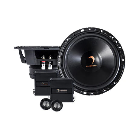 Diamond Audio H65S HEX Series 6.5“ 2-Way Component Set w/25mm Silk Dome Tweeter