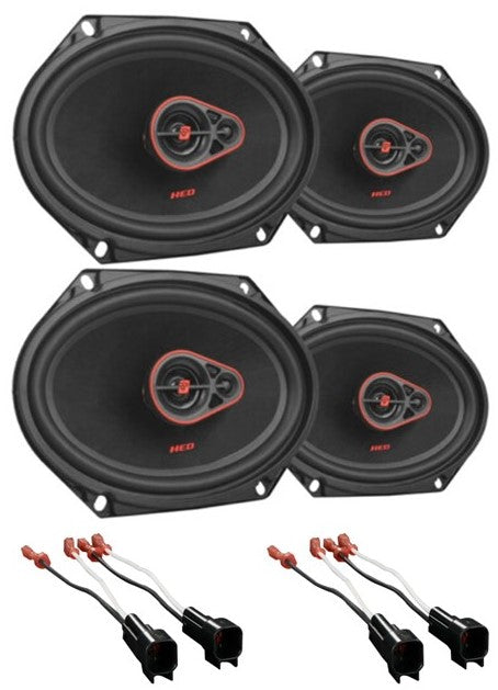 2 Pair Cerwin-Vega H7683 3 Way 6"x8" (5x7") Speakers Compatible 1999-2014 Ford F-150