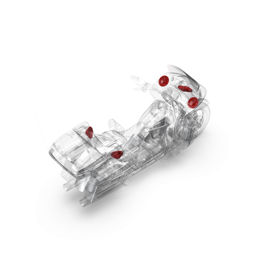 Rockford Fosgate TMS65 Harley-Davidson 6.5" Full Range Upper/Lower Fairing and Tour-Pak Speakers (2014+)