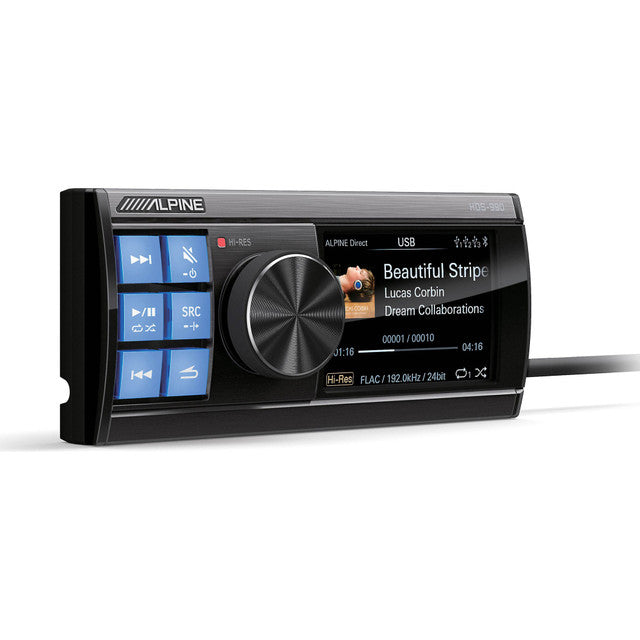 Alpine HDS-990 Single DIN Status Series Digital Media Receiver with Bluetooth Bundle