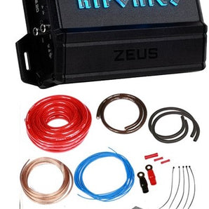 Hifonics ZD-1350.2D 1350W RMS Class-D 2-Channel Car Stereo Amplifier + 0 Gauge Amp Kit