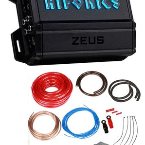Hifonics ZD-750.4D 750 Watt RMS Zeus Delta Series Class-D 4-Channel Car Amplifier + 0 Gauge Amp Kit