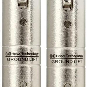2 Hosa GLT-255 XLR Female to XLR Male Ground Lifter