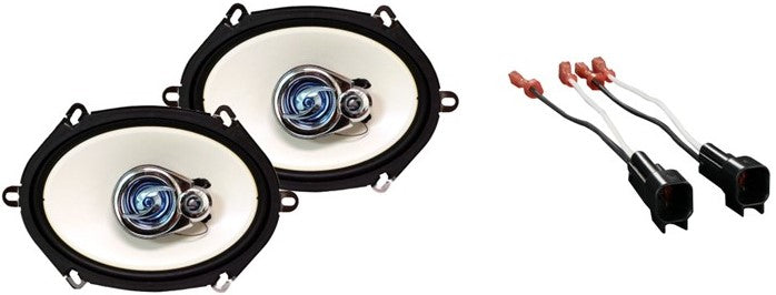 Absolute HQ573 5x7" 3-Way Front or Rear Speakers Fit Select Ford Vehicles