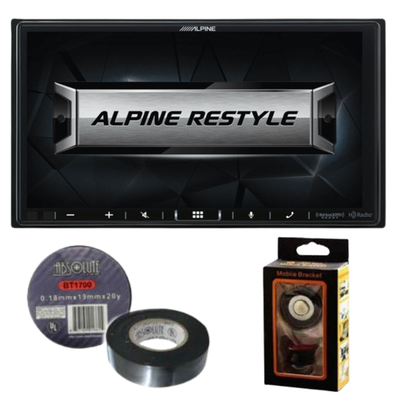 Alpine i407-WRA-JL 7" Receiver Fits 2018-Up Jeep Wrangler 2020-Up Jeep Gladiator Bundle