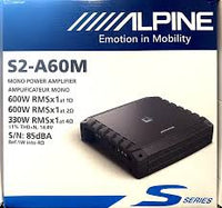 Thumbnail for Alpine S2-A60M S-Series Class D 600 W Mono Subwoofer Amplifier + 0 Gauge Amp Kit