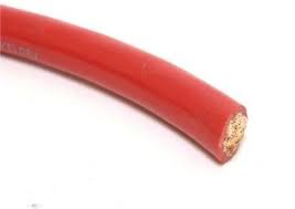 1/0 Gauge 25 Feet High Performance Flexi Amp Power/Ground Cable Wire Red