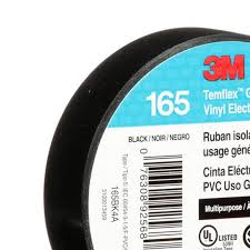 3M 1700 165 Temflex Insulated Vinyl Black Electrical Tape 3/4" x 60' FT