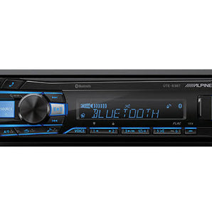 Alpine UTE-63BT Single-DIN Car Digital Media Stereo Bundle Fit 1994-2001 Dodge Ram