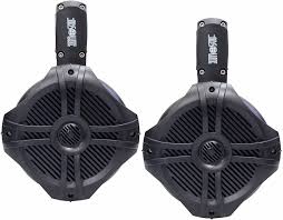 2 Absolute MPS65B Marine Wake Board Speakers RV 6.5" 200W RMS Wake Tower POD Enclosure Speaker