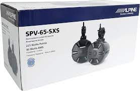 Alpine SPV-65-SXS 6-1/2" cage-Mount Speaker pods + Mobile Bracket, Tweeter TW600, Electrical Tape BT1700