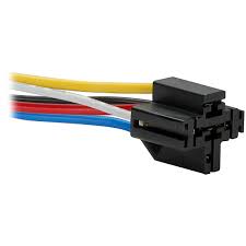 2 Pack Absolute SRS105 5-Pin 12 VDC Bosch Relay Socket Interlocking Style