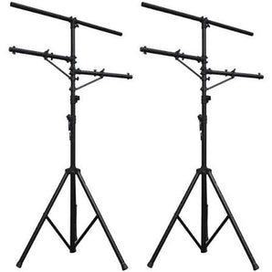 2 MR DJ Pro DJ Portable Lighting Multi Arm Tripod T-Bar Tripod Lighting Stand