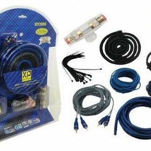 XP Audio KIT2000 Complete Amplifier Hookup Kit 2000 Watts 20-Feet Amplifie