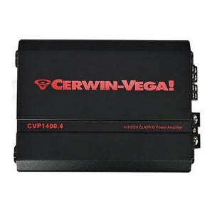 Cerwin Vega CVP1400.4 4CH Amplifier + 2 H7653 6.5" Car Speakers