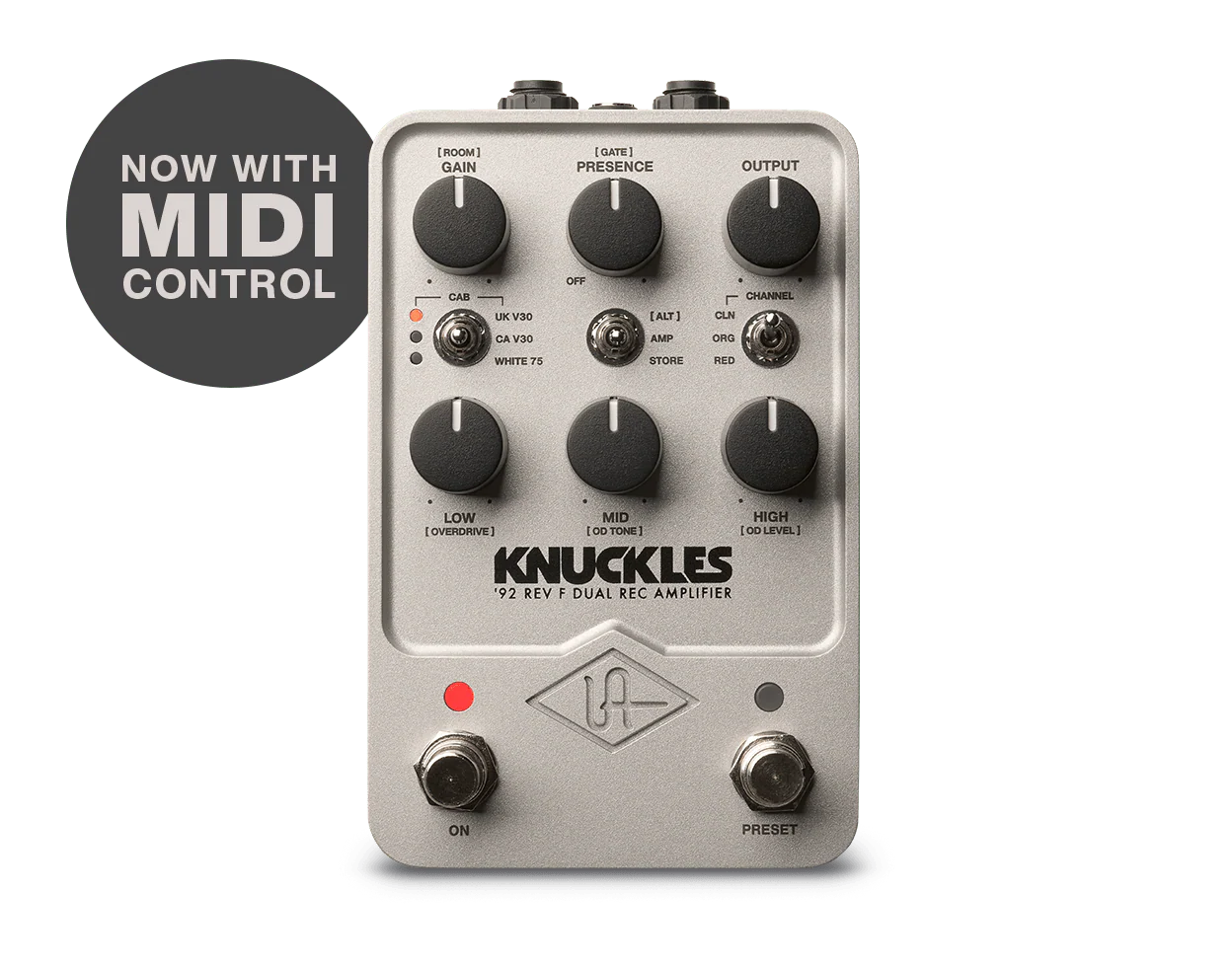 Universal Audio UA-KNUCKLES-U '92 Rev F Dual Rec Amplifier Pedal