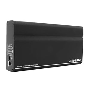 Alpine KTA-200M Mono Amp + SWT-S10 10" Loaded Subwoofer + Bass Knob + Accessory Bundle