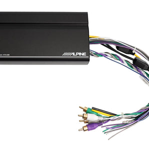 Alpine KTA-450 + S2-S69C 4-Channel Amplifier 6x9" Component Speaker + Accessory Bundle