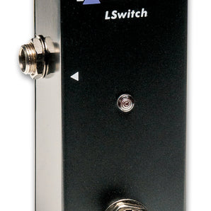 ART LSWITCH latching footswitch product image showing black design and footswitch jack.