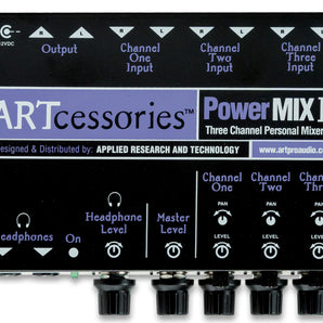 ART PWRMIX-3 3-Channel Stereo Mini Mixer