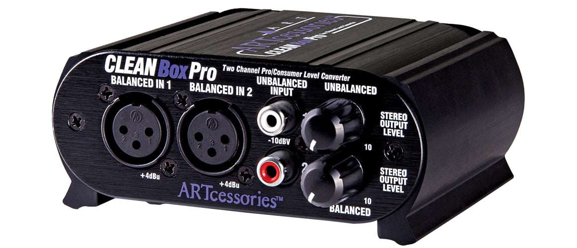 ART CLEANBOXPRO 2-channel Balanced / Unbalanced Level Converter