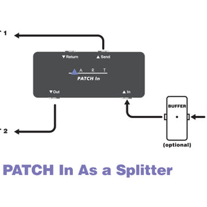 ART PATCHIN Compact Pedalboard Patchbay