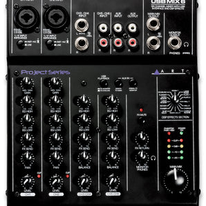 ART USBMIX6 6 Channel USB Recording Mixer w/Fx