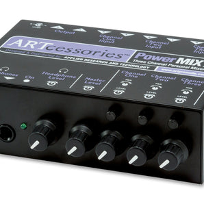 ART PWRMIX-3 3-Channel Stereo Mini Mixer