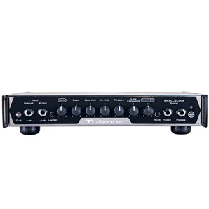 Traynor SB500H 500 Watt Micro Bass Head front view with controls and inputs for musicians.