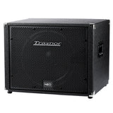 Traynor TC115NEO bass extension cabinet front view, featuring neodymium driver and lightweight design.