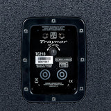 Traynor TC210 2 x 10-inch Bass Extension Cabinet – 400 Watts front view with black finish and speaker grilles