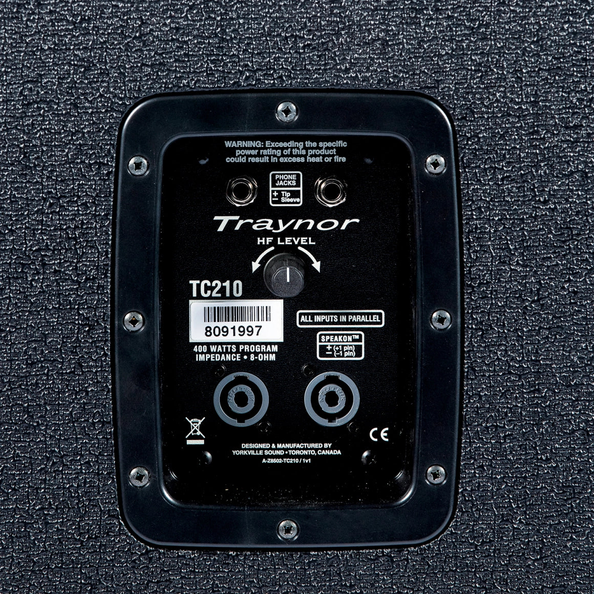 Traynor TC210 2 x 10-inch Bass Extension Cabinet – 400 Watts