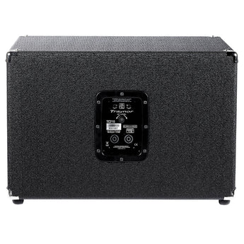 Traynor TC210 2 x 10-inch Bass Extension Cabinet – 400 Watts front view with black finish and speaker grilles