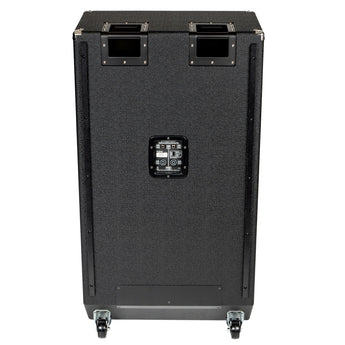 Traynor TC810 bass extension cabinet front view with black grille and logo, designed for powerful sound delivery.