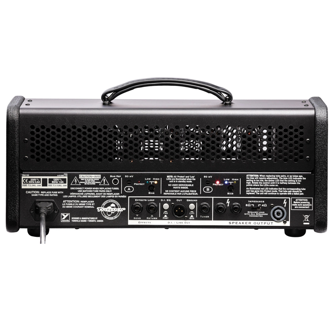 Traynor YBA100 100 Watt Tube Bass Head