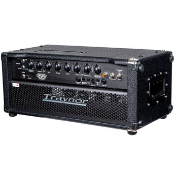Traynor YBA200-2 200 Watt Tube Bass Head front view featuring controls and input/output ports.